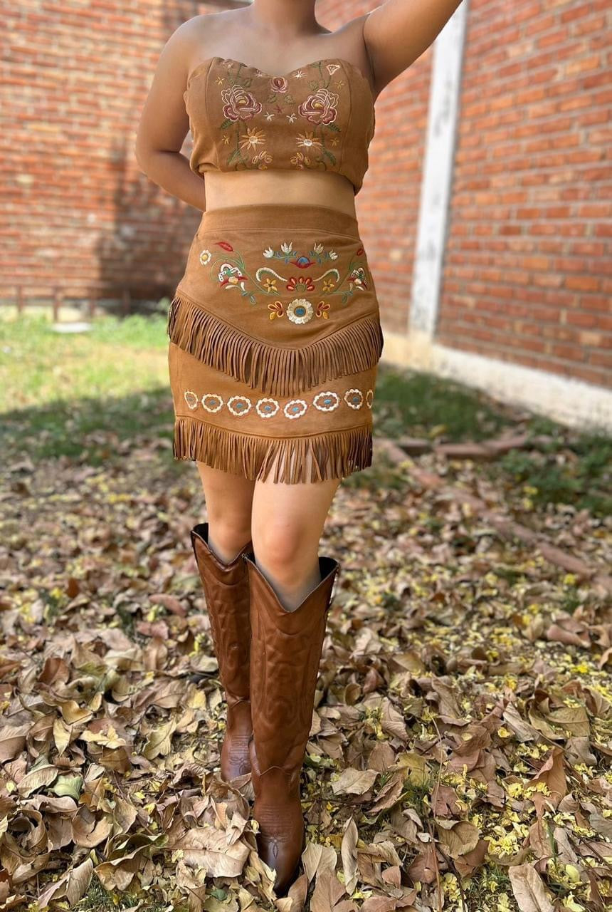 Embroidered Mexican Skirts(3 colors available)