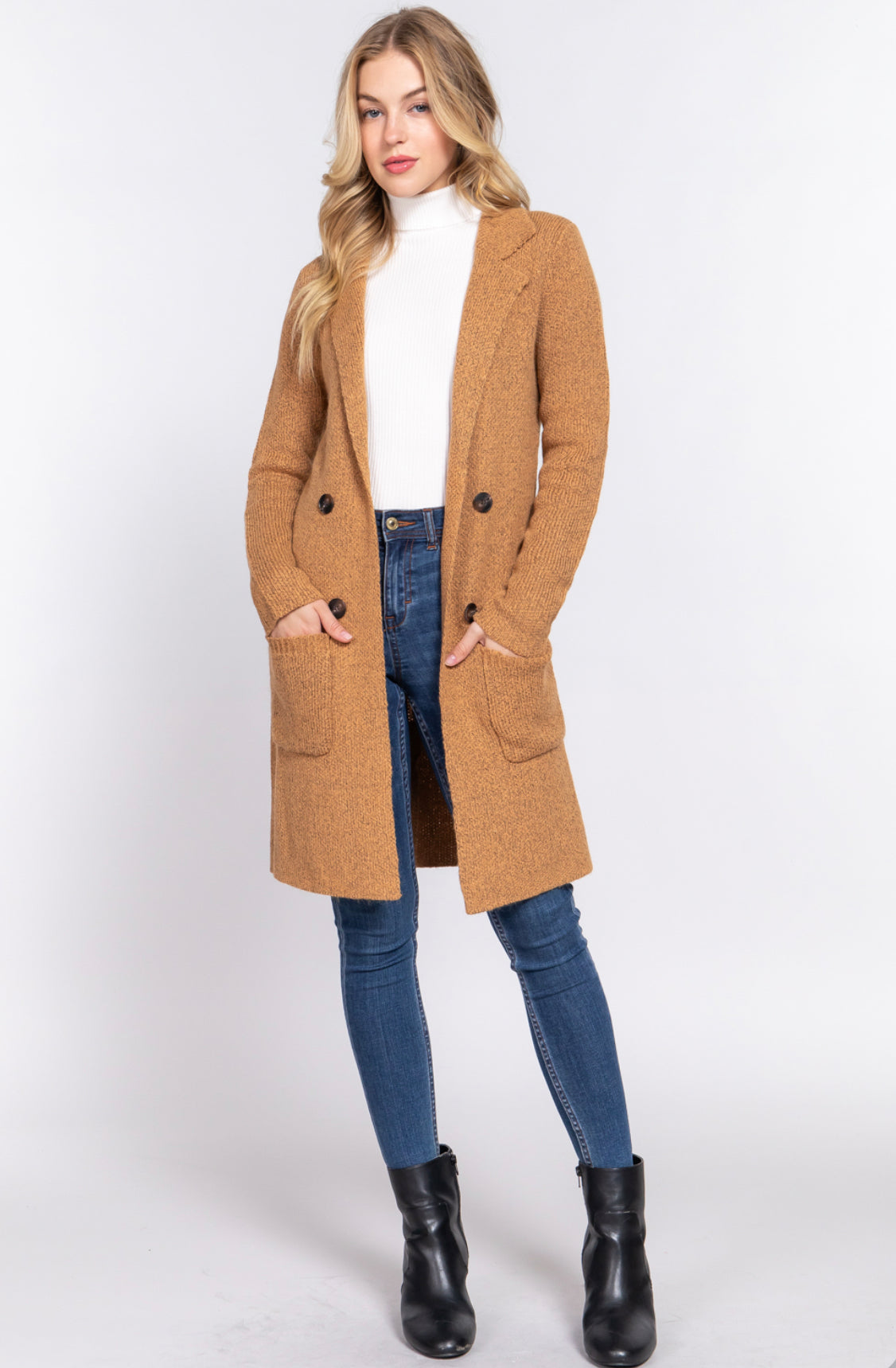 LONG SLEEVE SWEATER JACKET