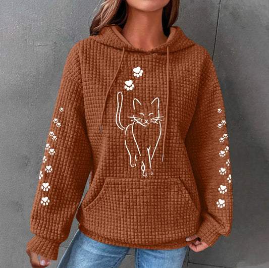 Cute Cat Hoodie (size small )
