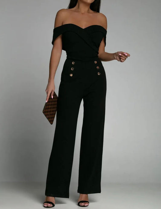 Esmeralda Black Jumpsuit