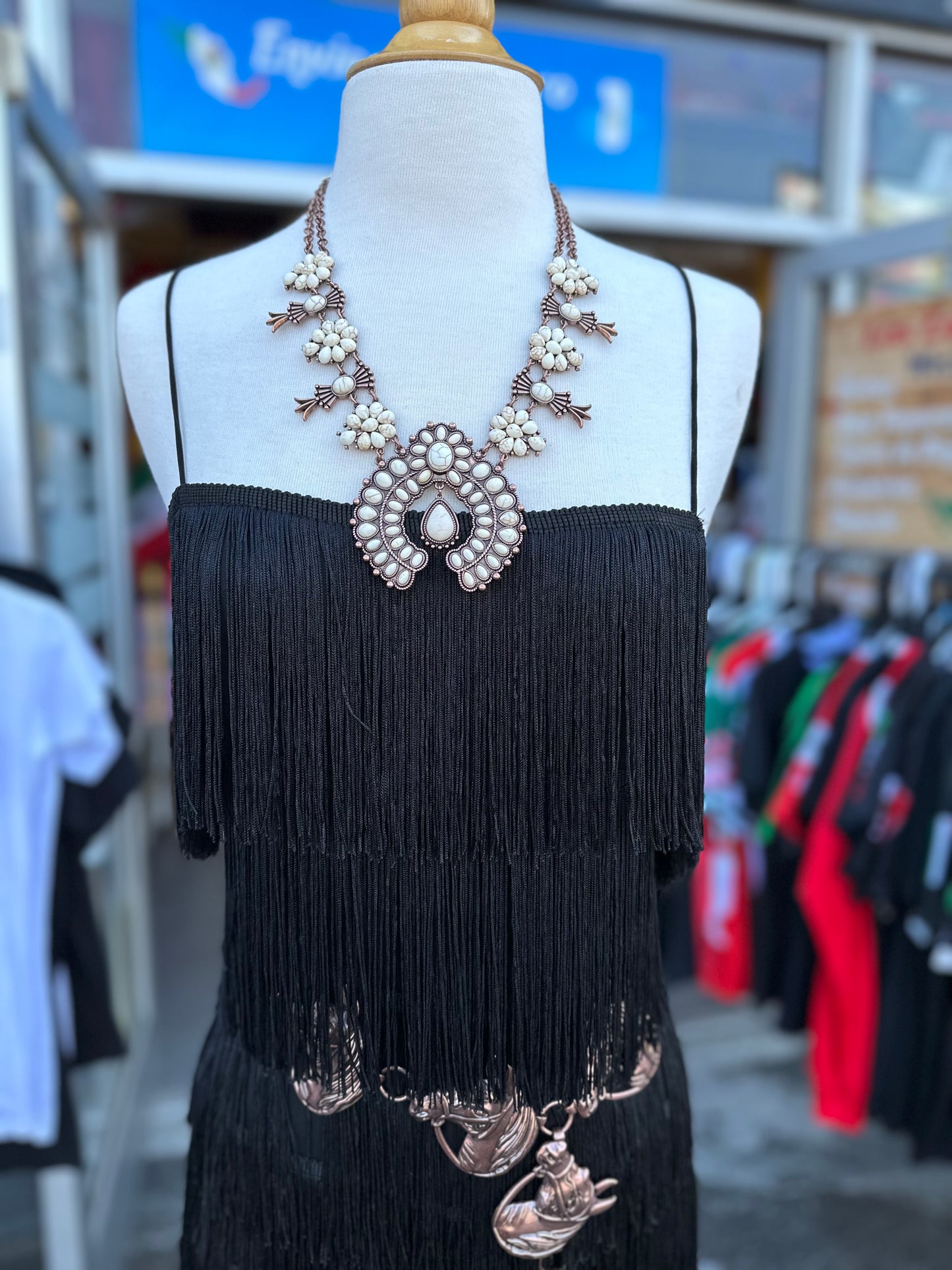 Black Fringe Romper