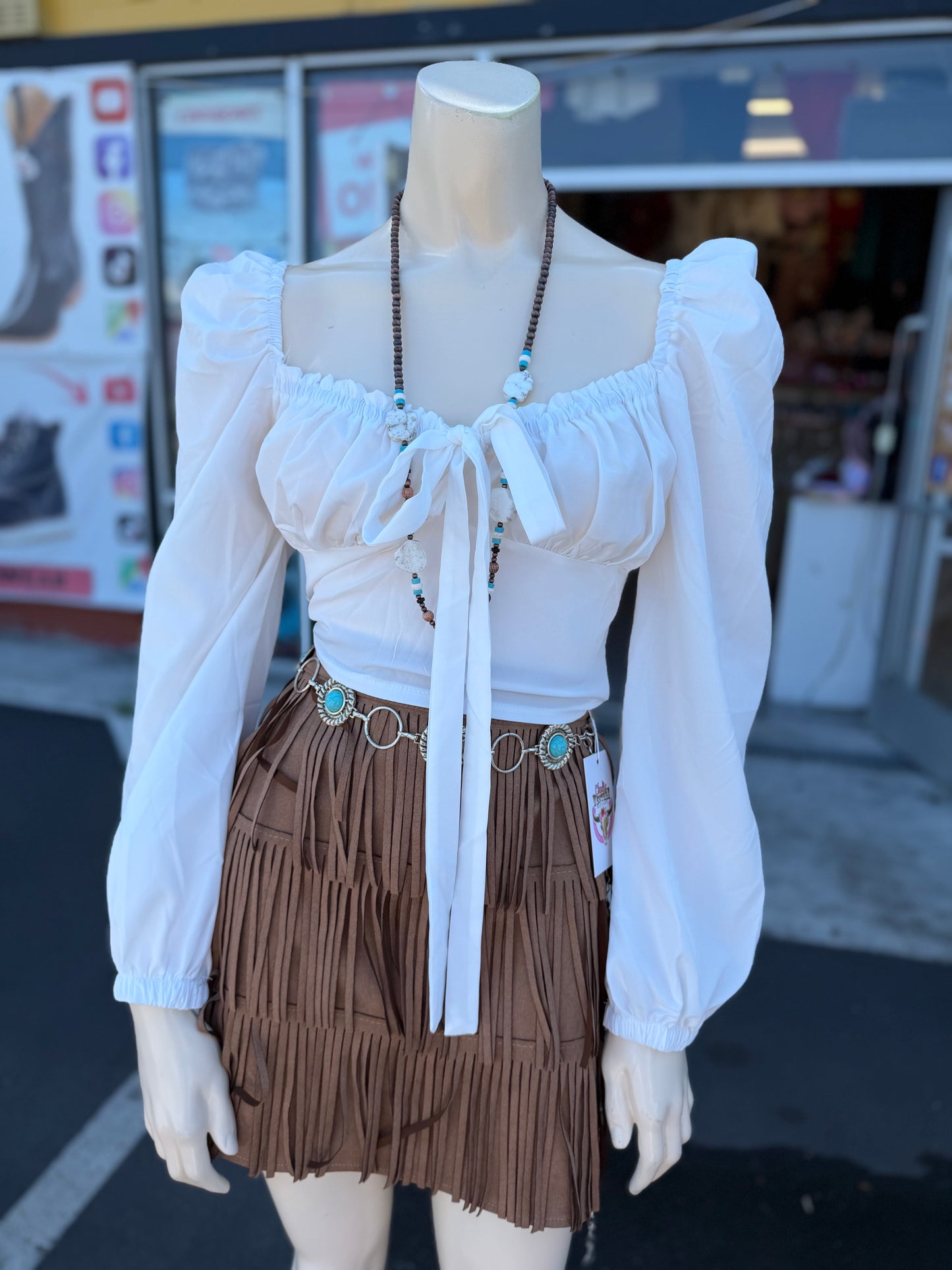 Sofia white top