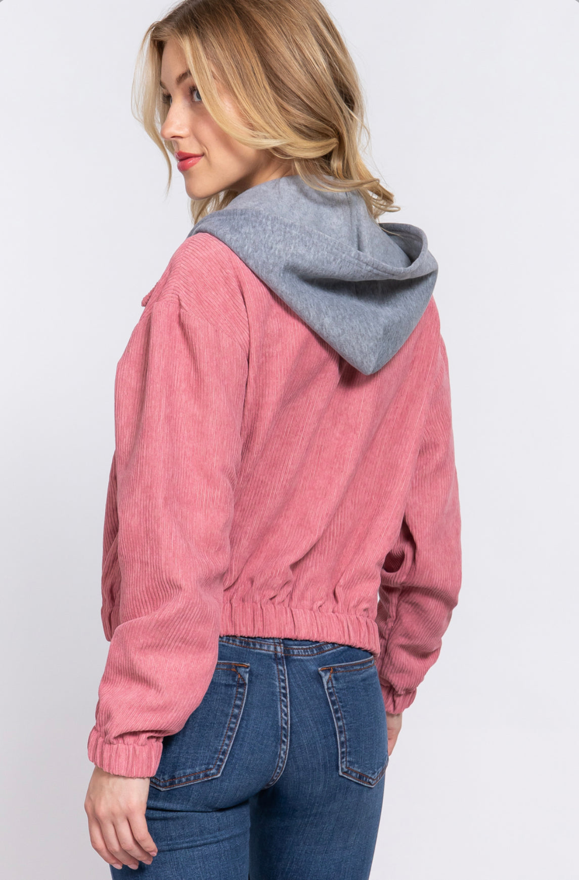 HOODIE CORDUROY JACKET