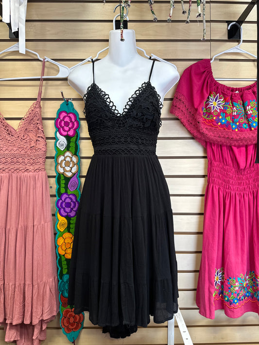 Cowgirl Lace Dress (black and white available)