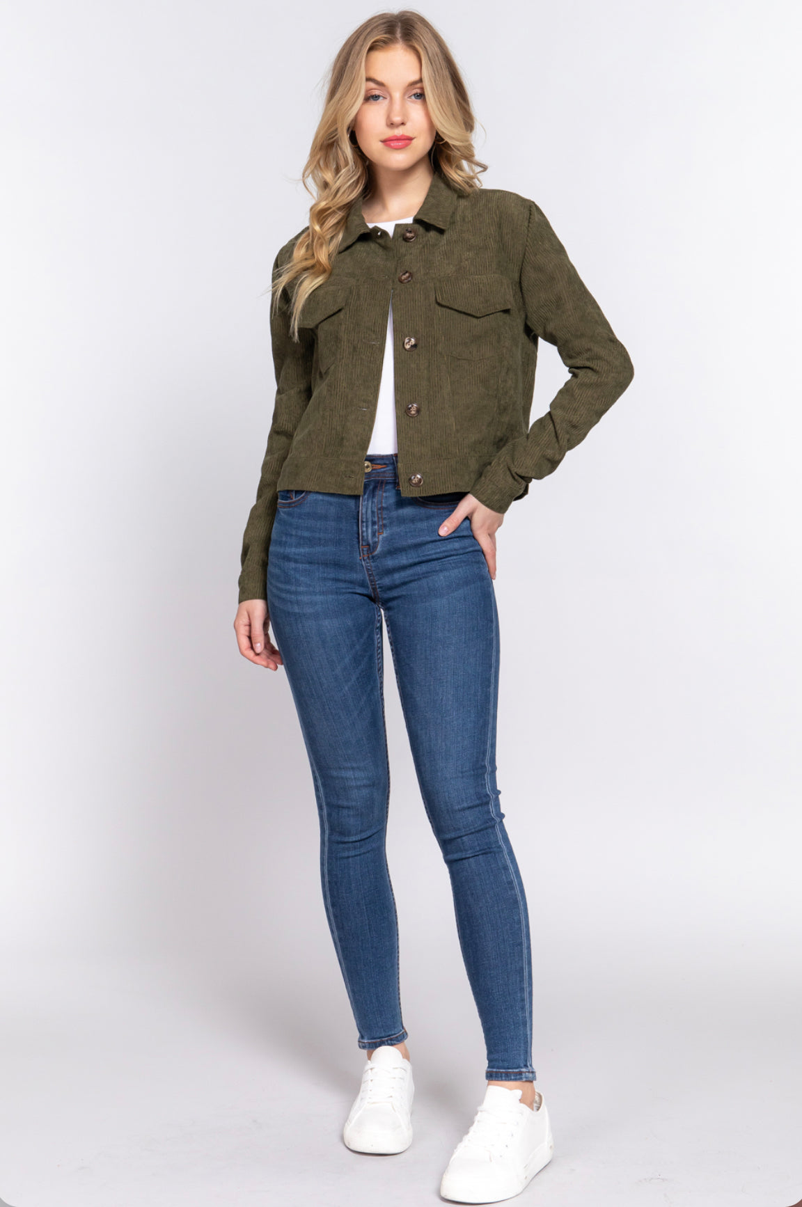 Olive Corduroy Jacket