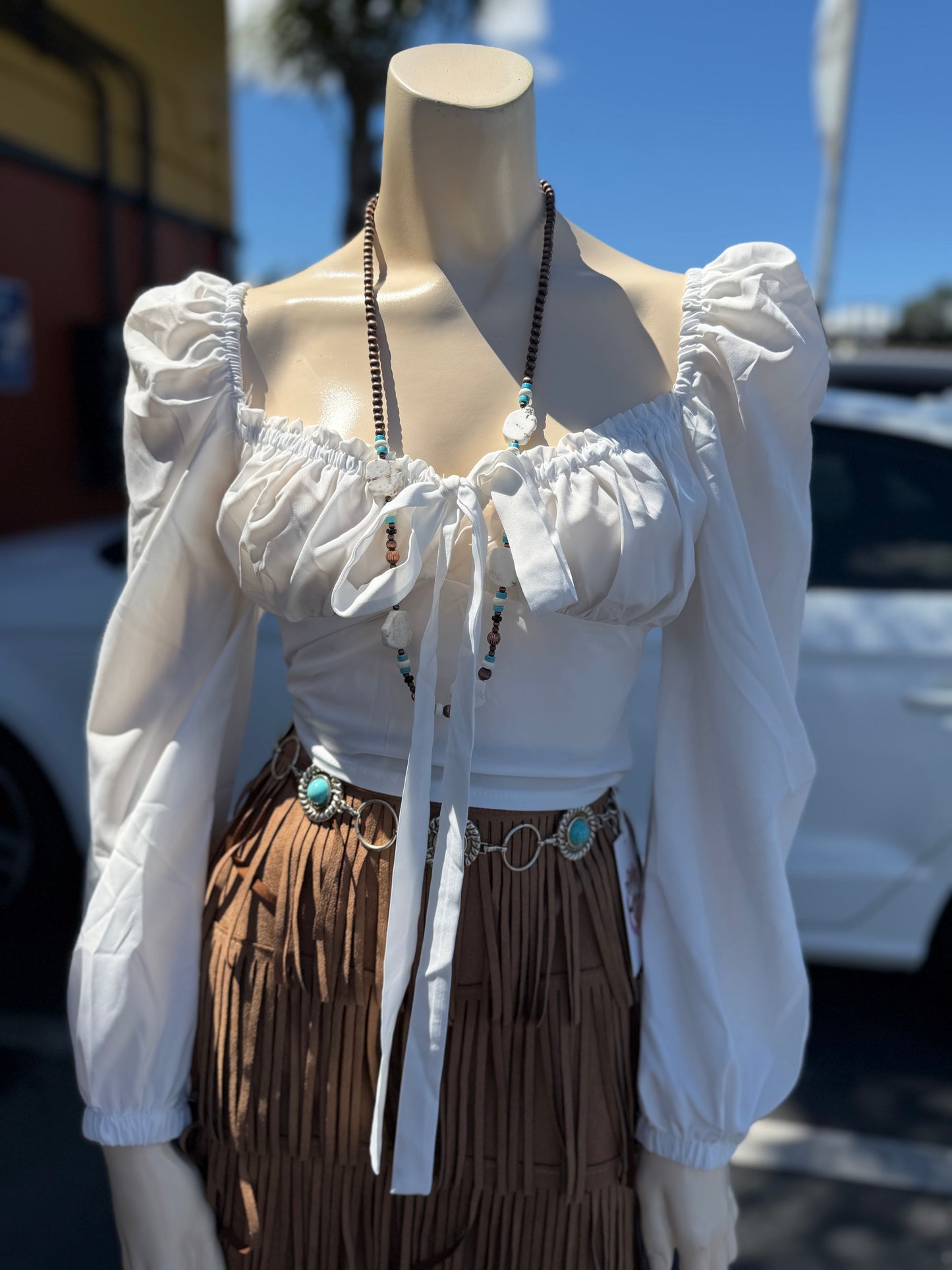 Sofia white top