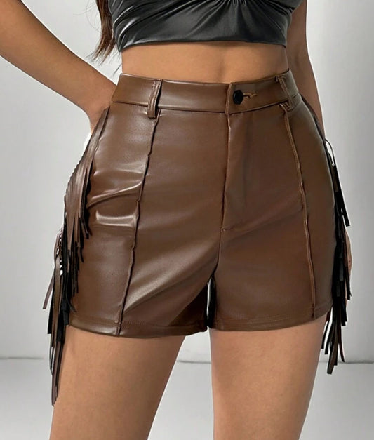 Tassel Decor shorts size large only