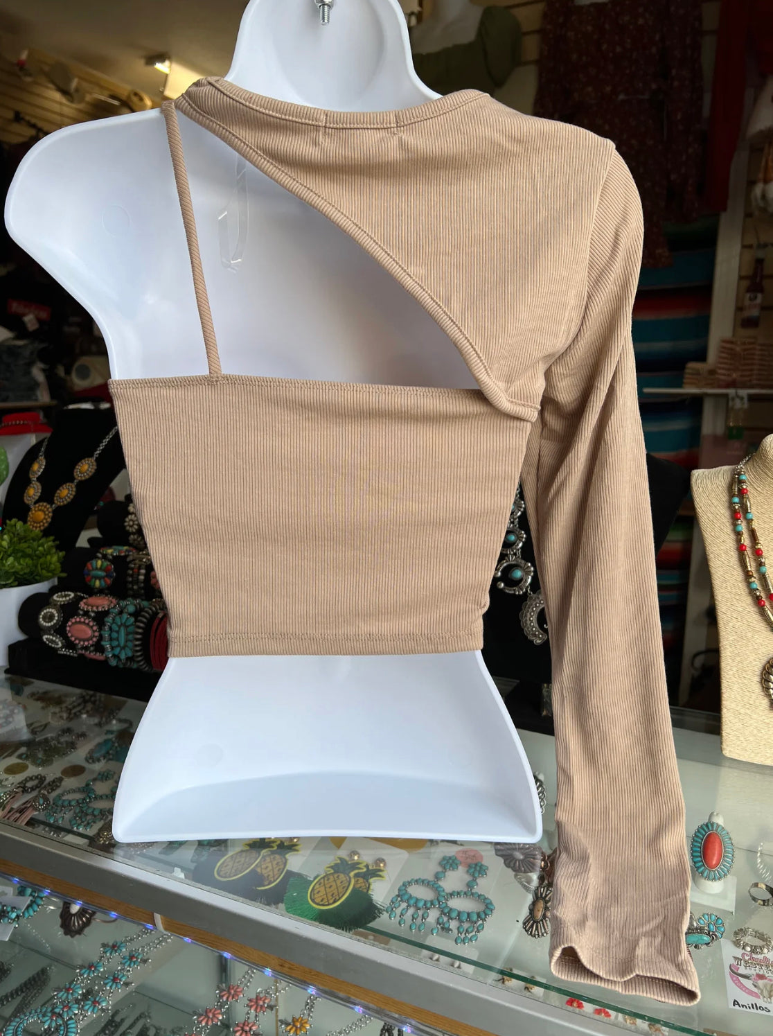 Sand Taupe Top