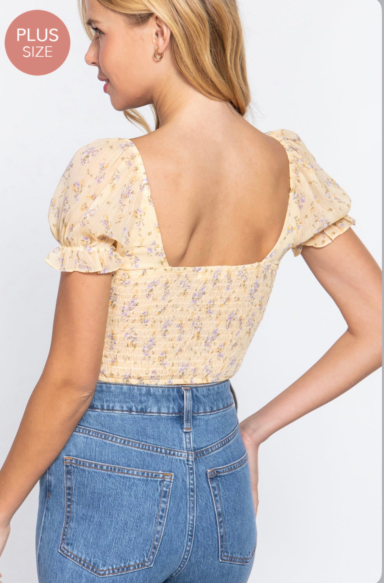 Floral plus size top