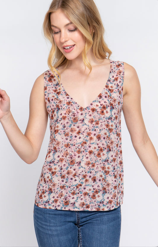 Floral print top