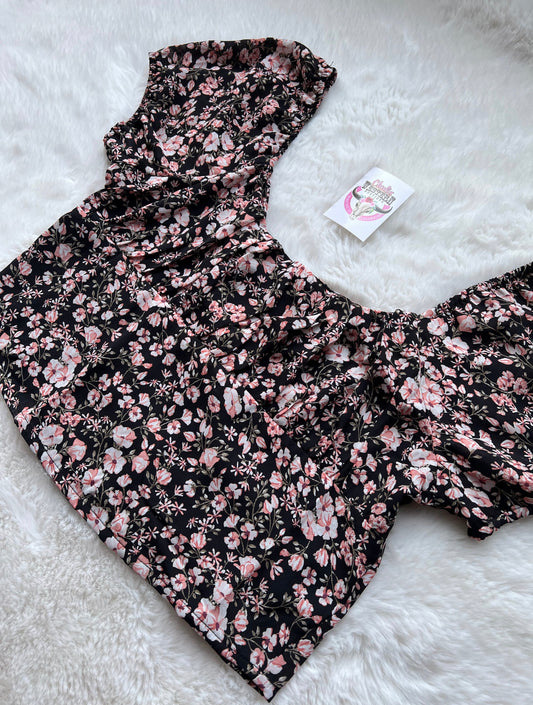 Camelia floral plus size top