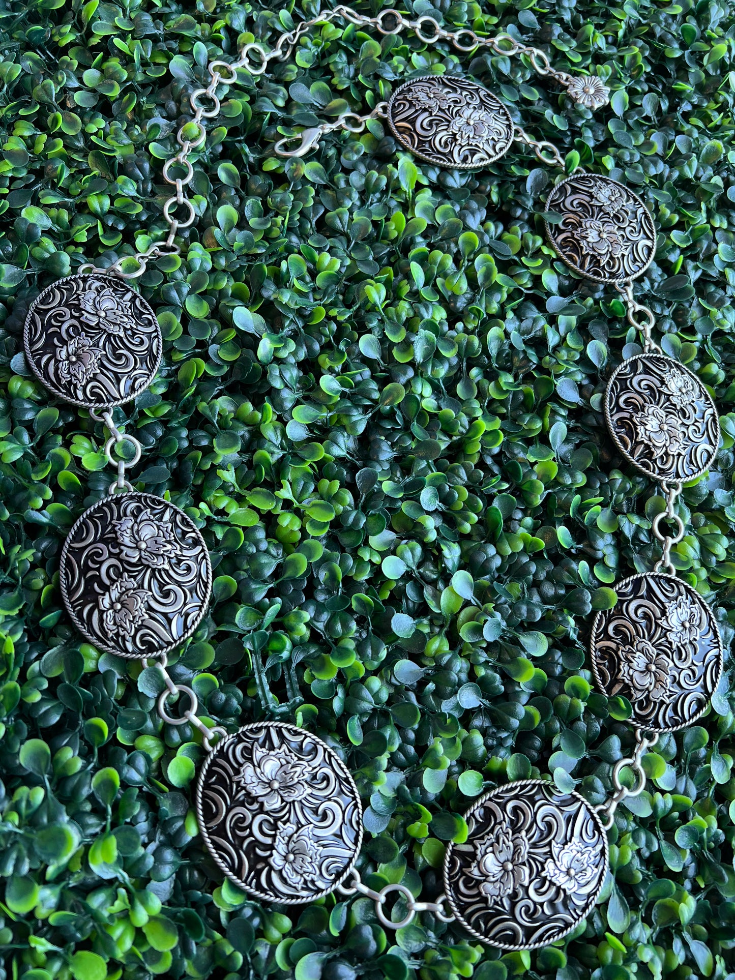 Floral chain belt 46” long