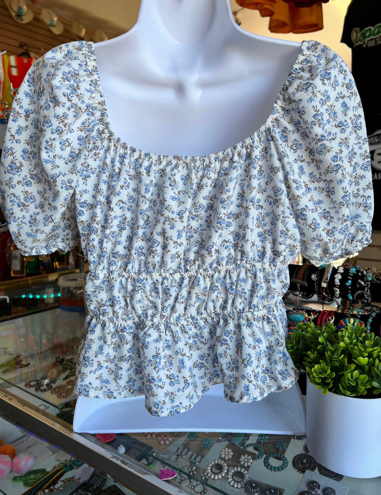 Lizett floral Plus size top