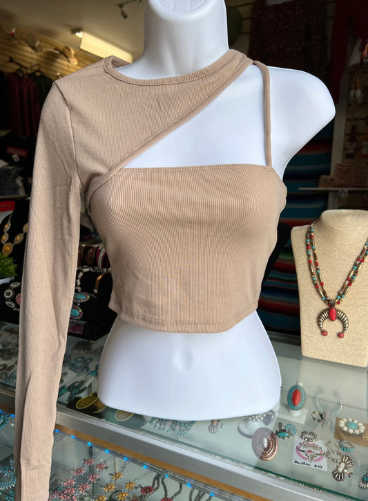 Sand Taupe Top