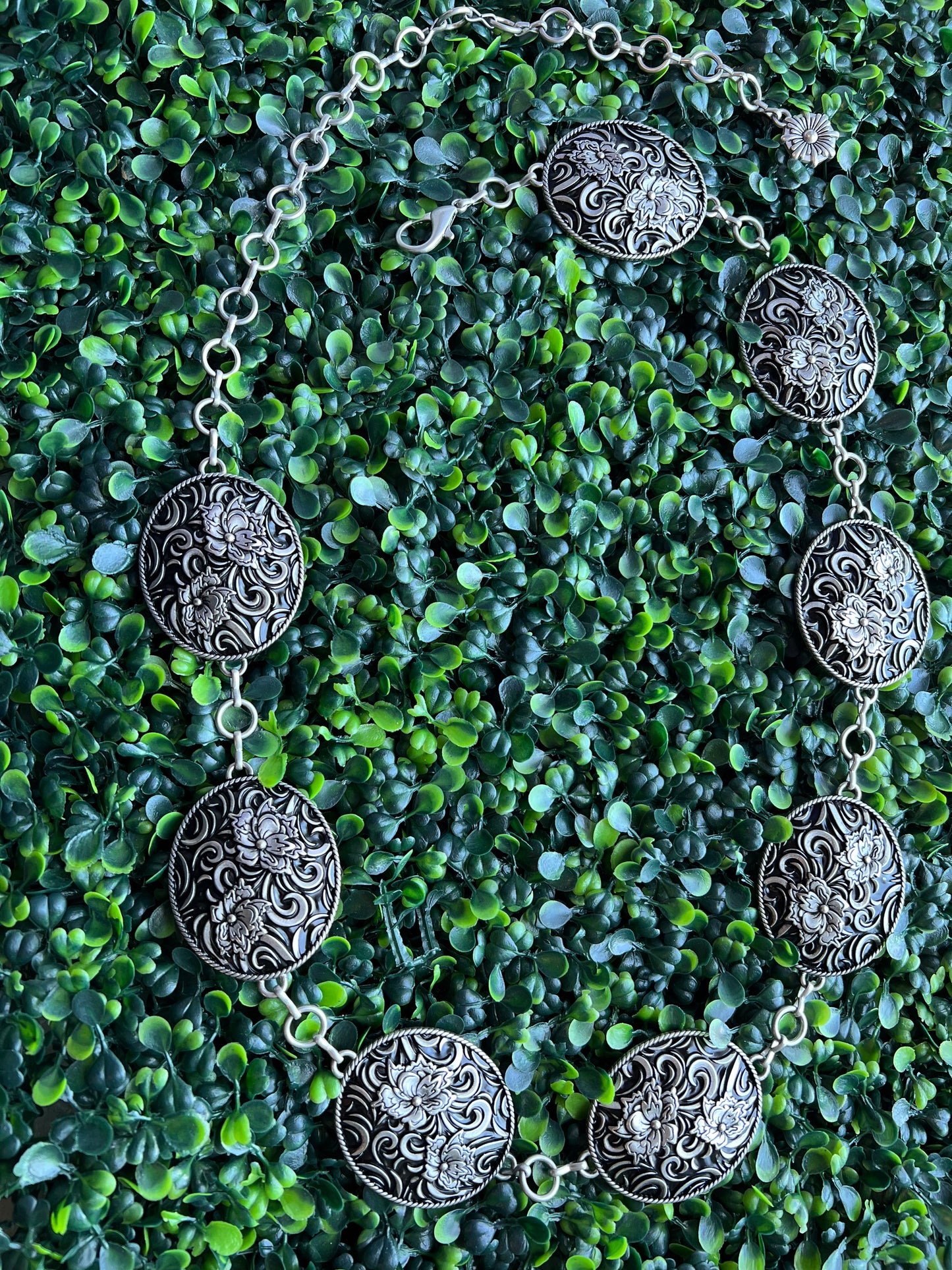 Floral chain belt 46” long