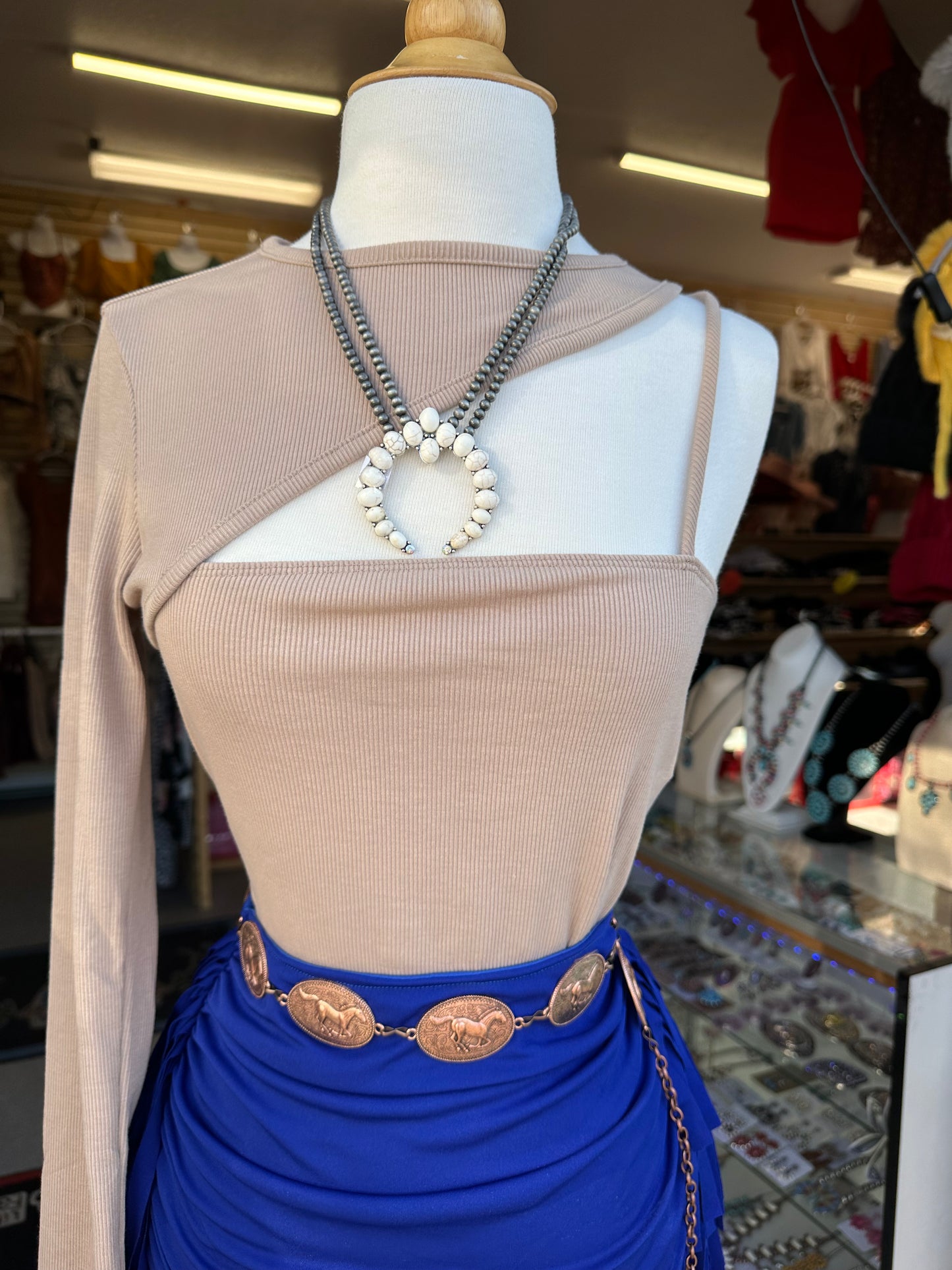 Sand Taupe Top